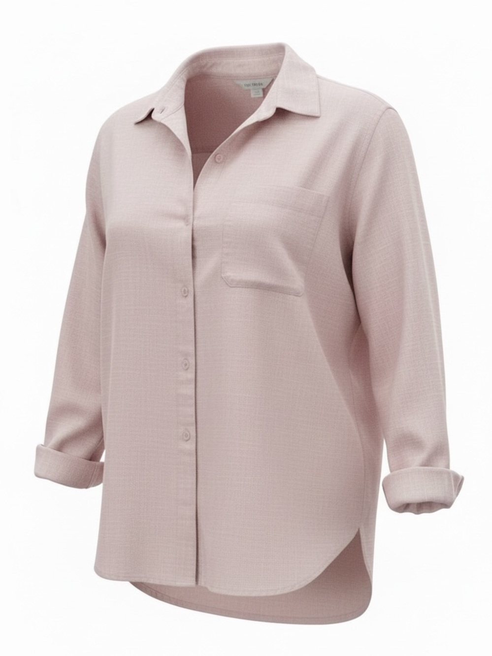 Old Navy Pale Pink Tencel Chambray Tunic Top